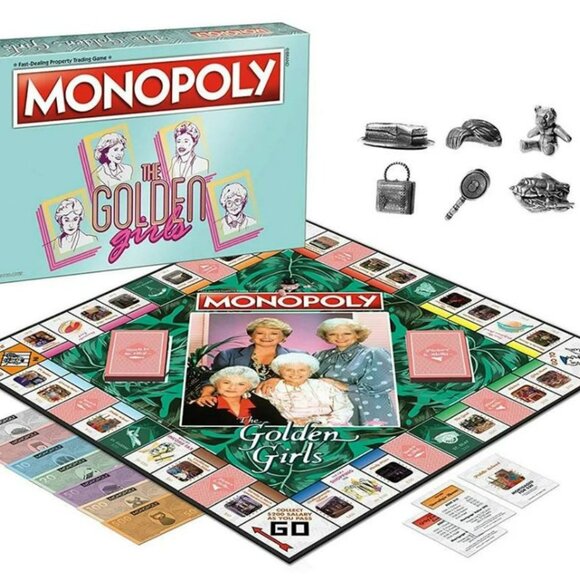 NIB Monopoly The Golden Girls Factory Sealed TV Show Game Rose Sophia Blanche - Picture 2 of 5